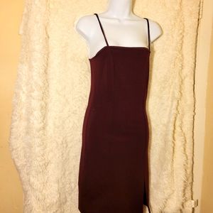 Wine color dress